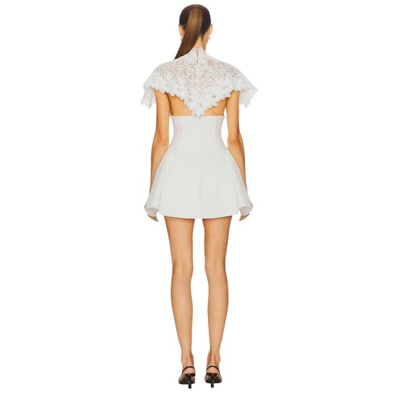Helsa The Mademoiselle Mini Dress in Ivory Small New Womens Lace Bridal Party - Picture 13 of 14